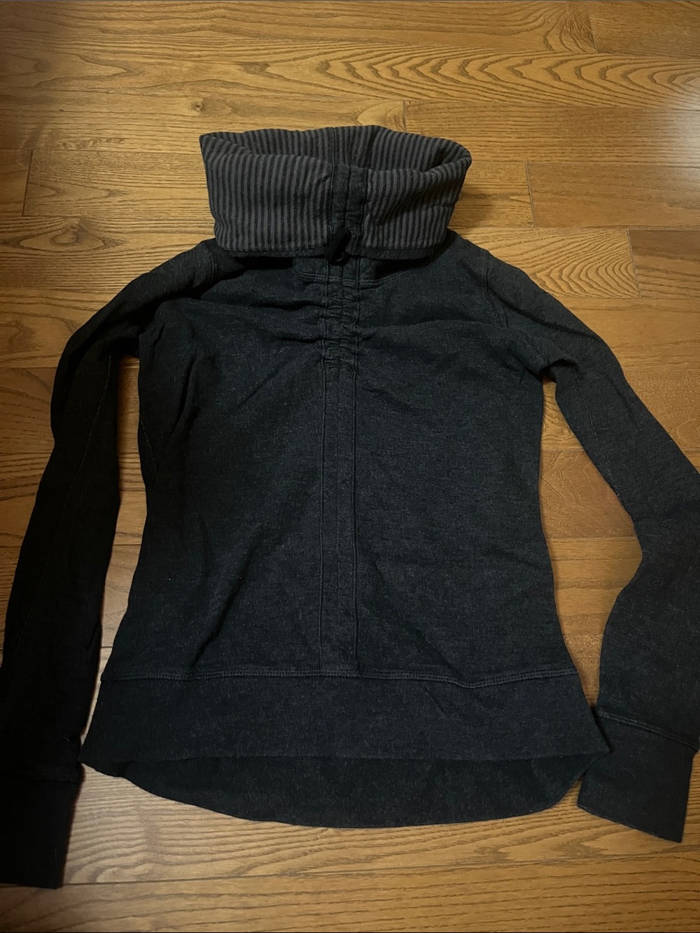 lululemon athletica Black Funnel-Neck Pullover Hoodie